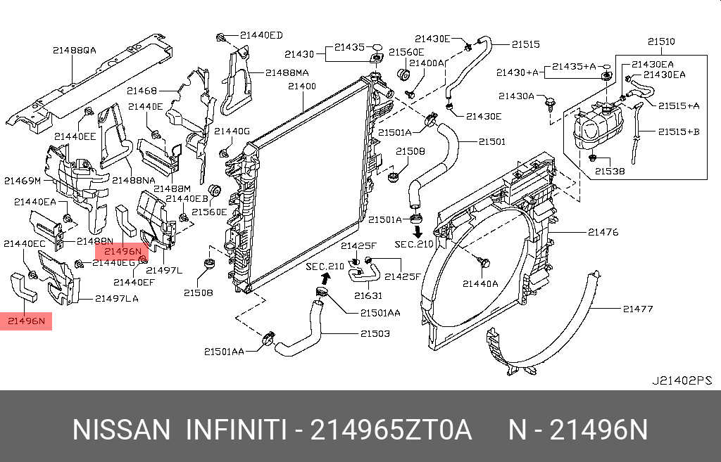 21496-5ZT0A NISSAN VALVE INTAKE