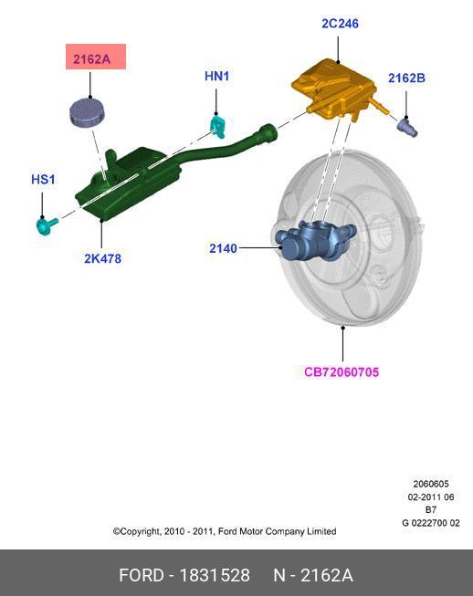 1831528 FORD CAP - FILLER