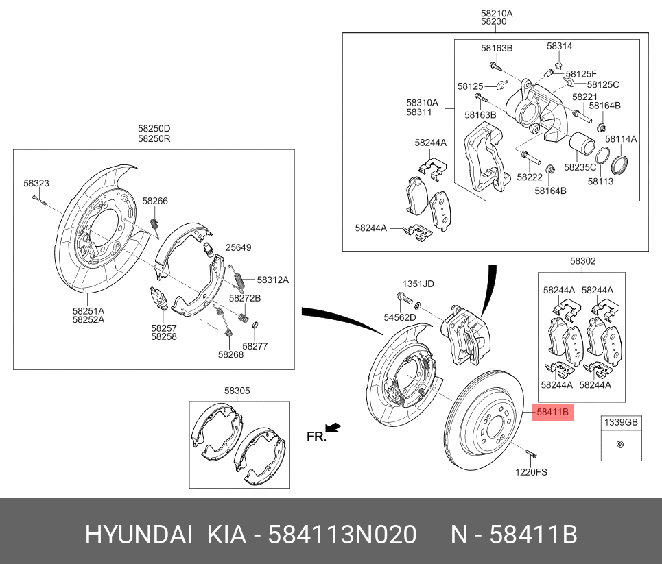 Rear brake discs