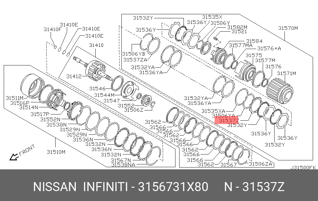31567-31X80 NISSAN GROMMET