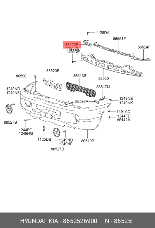 SUPORT DR SPOILER FT HY SF-05