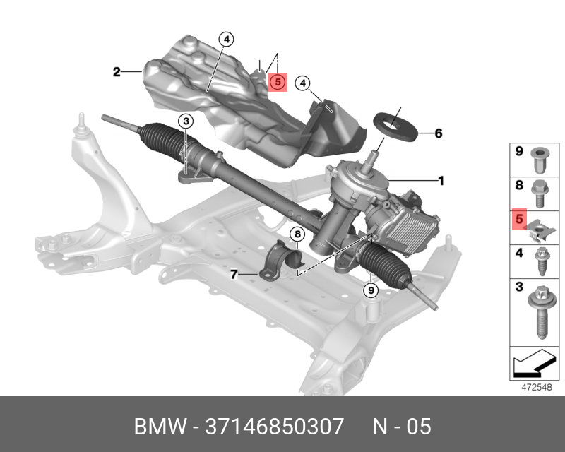 37 14 6 850 307 BMW Clamp