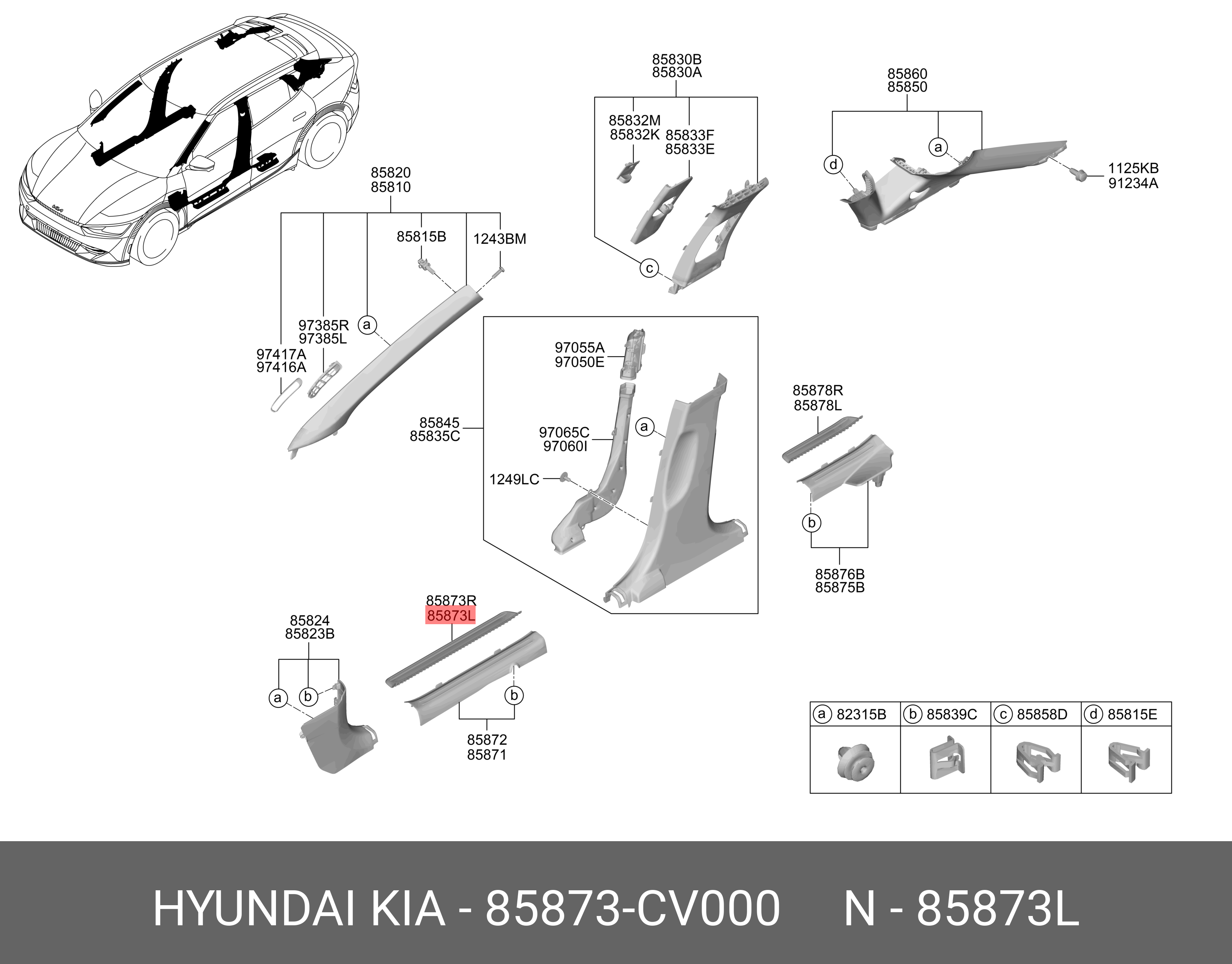 85873CV000 HYUNDAI KIA Part