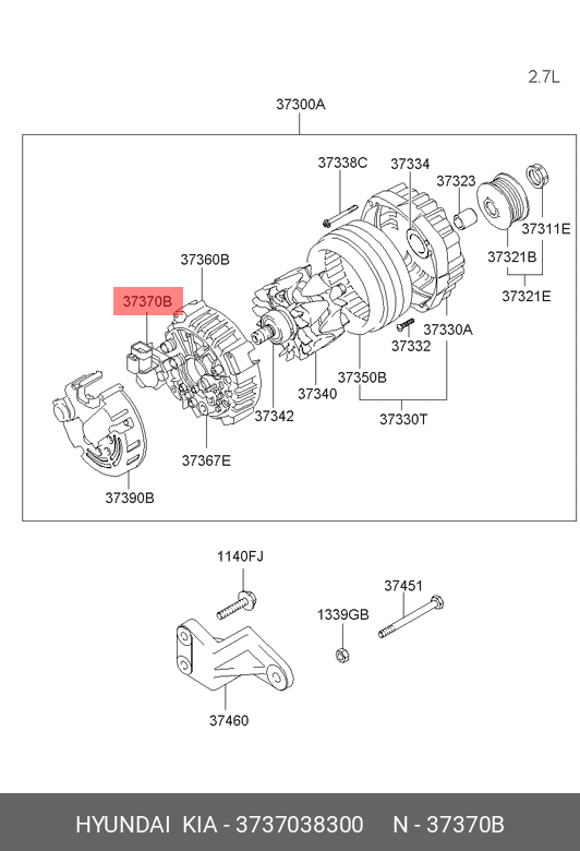 RELEU ALTERNATOR HY
