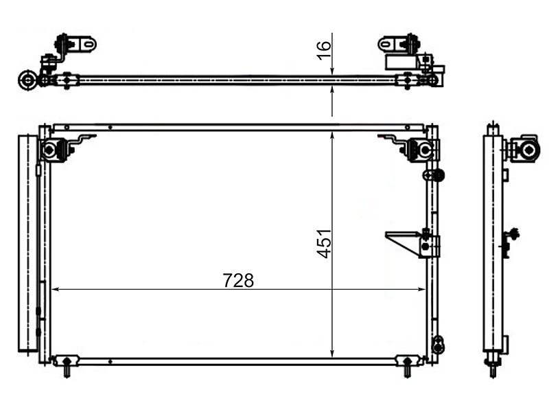 STTY713940 SAT Air-conditioning radiator Lexus LS 00-06 / Toyota ...
