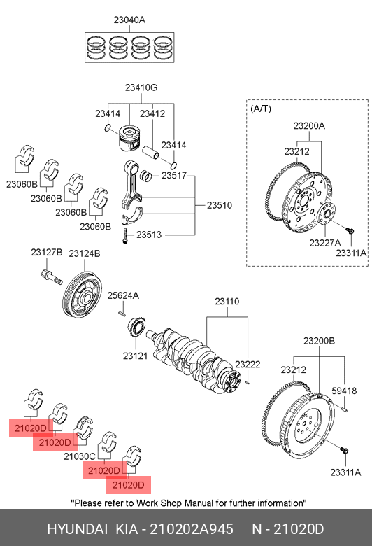 CUZINETI PALIER STD E (GALBEN)