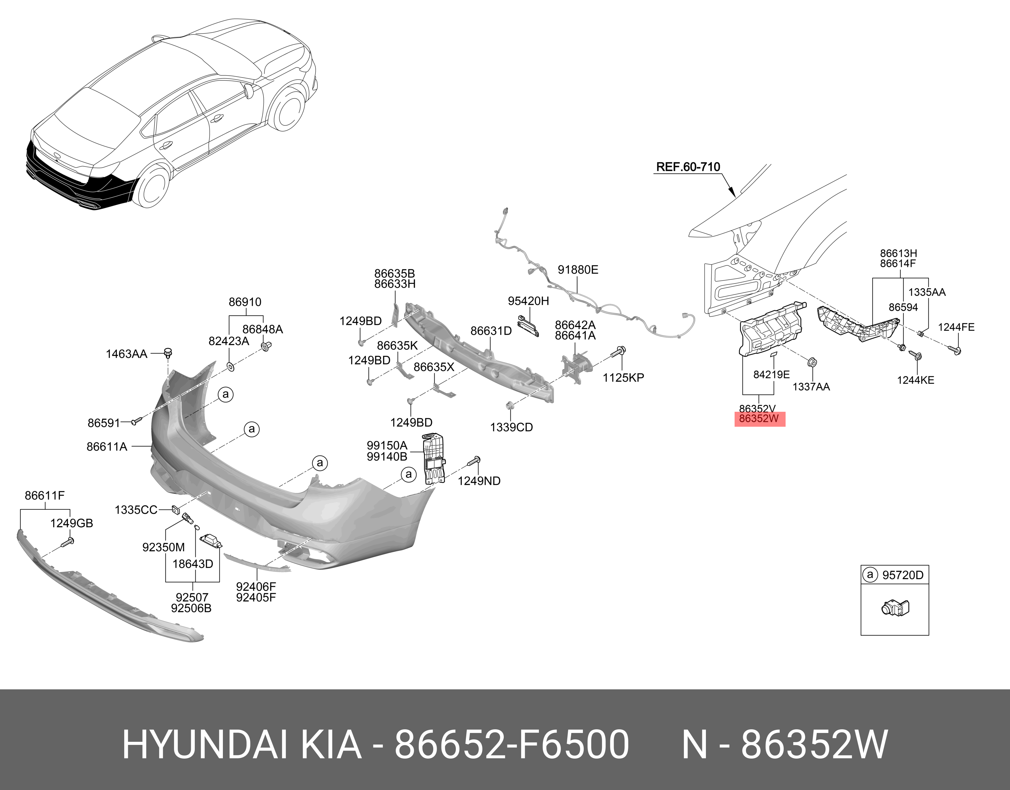 86652F6500 HYUNDAI KIA Part