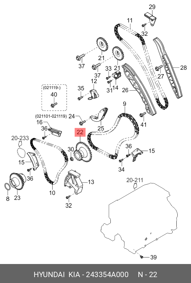 PINION POMPA INJECTIE