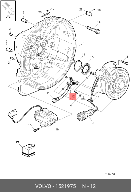 1521975 VOLVO LOCK BRACE