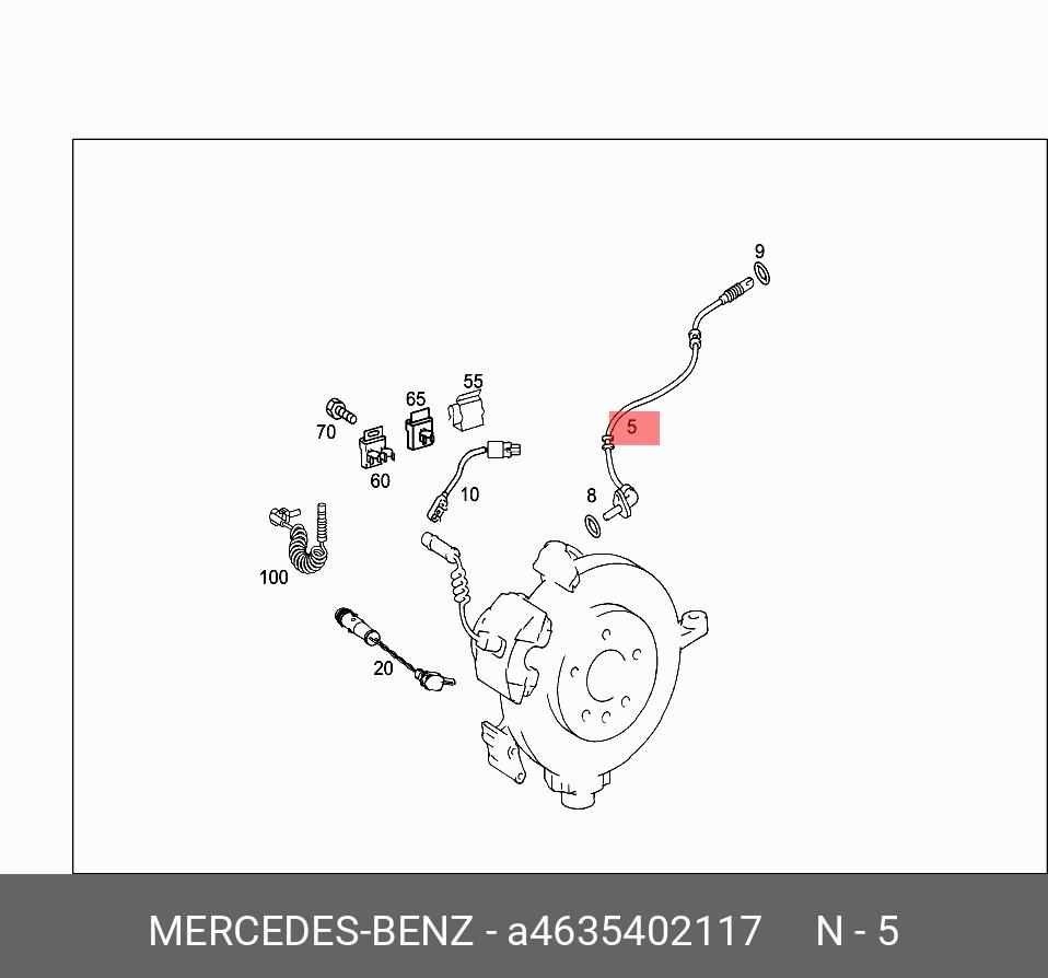 A 463 540 21 17 MERCEDES BENZ RPM SENSOR FRONT LH/RH-G(W463)