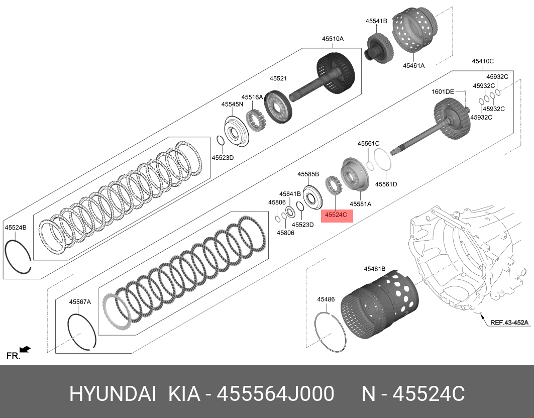 455564J000 HYUNDAI KIA Part
