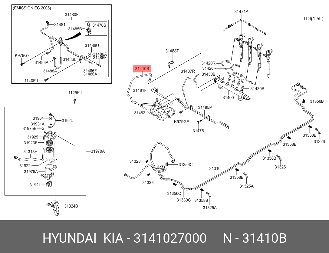 CONDUCTA ALIMENTARE  INJECTOR HY