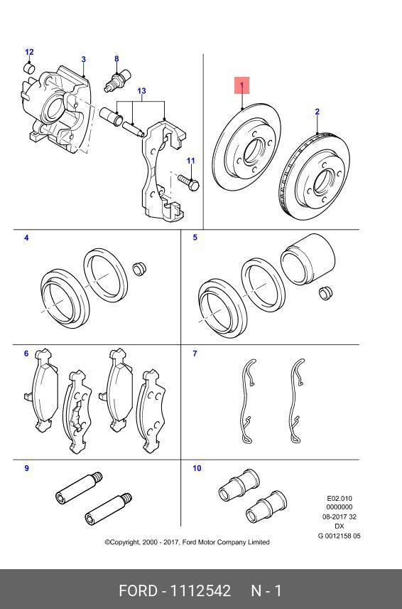 Front brake disc