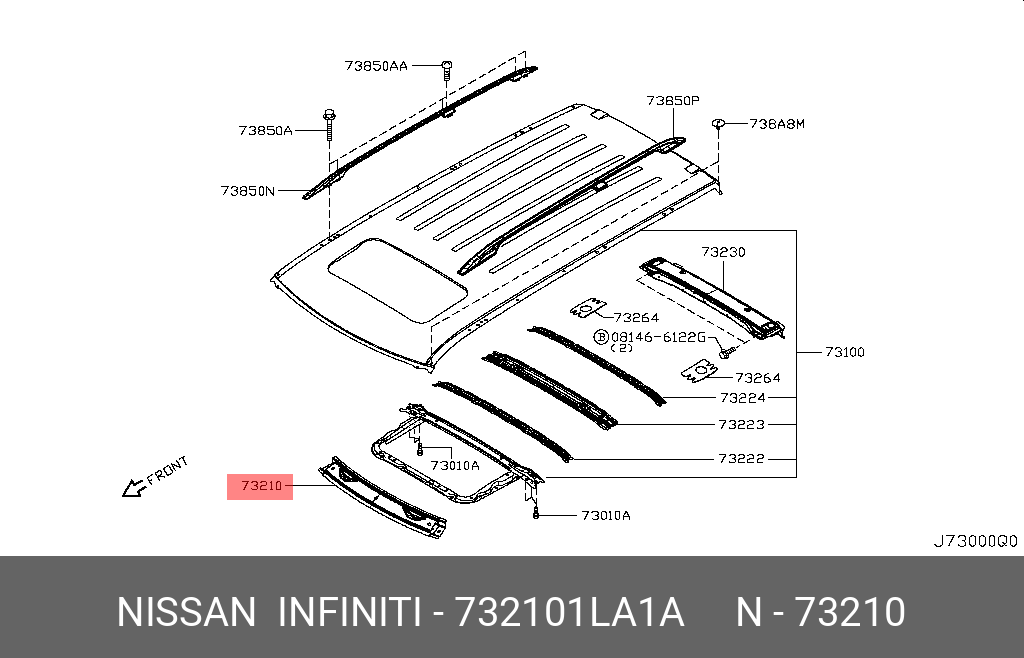 73210-1LA1A NISSAN TUBE ASSY RETUR