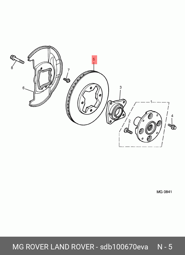 Front brake disc