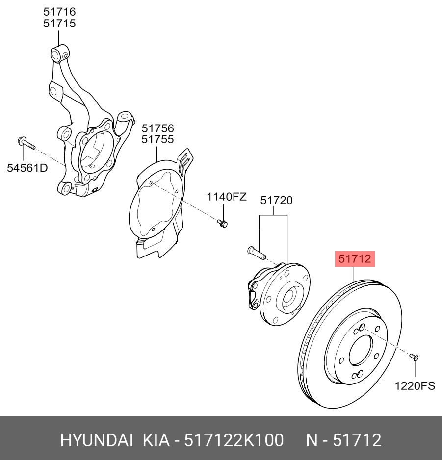 Front brake disc