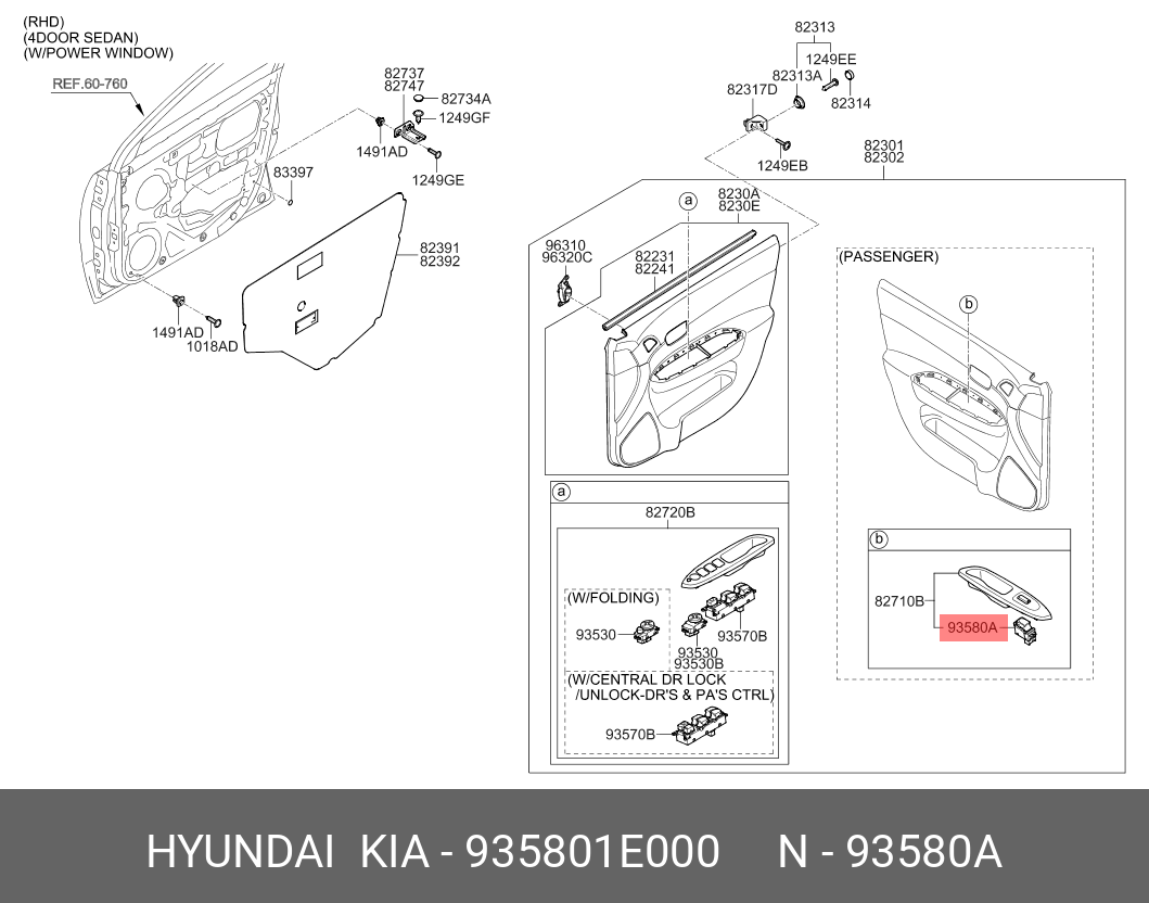 INTRERUPATOR GEAM USA FATA DR / SPATE STG/DR
