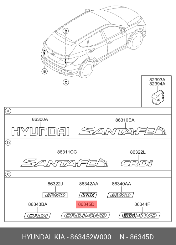 EMBLEMA-CRDI 4WD(BADGE)