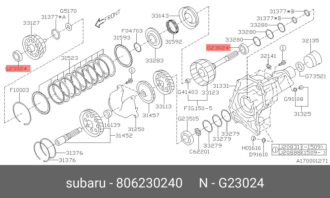806230240 SUBARU BALL BRG-30X55X13