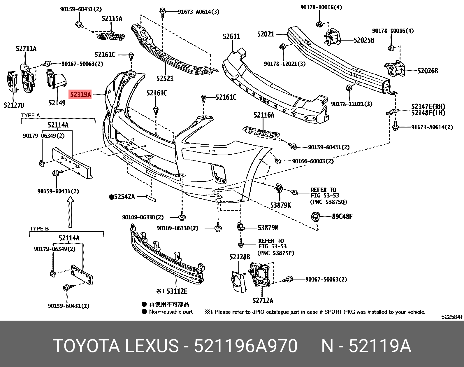 Lexus LX570 12-15 BUMPER FRONT CN [2] - 52119-6A970 | Spare Parts