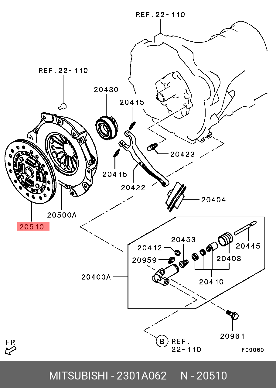 2301A062 MITSUBISHI DISC,CLUTCH(*)