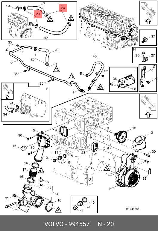 994557 VOLVO HOSE CLAMP