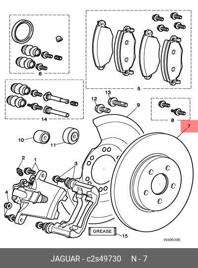 Rear brake discs, set