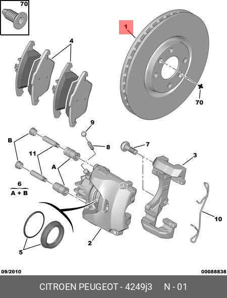 Front brake disc