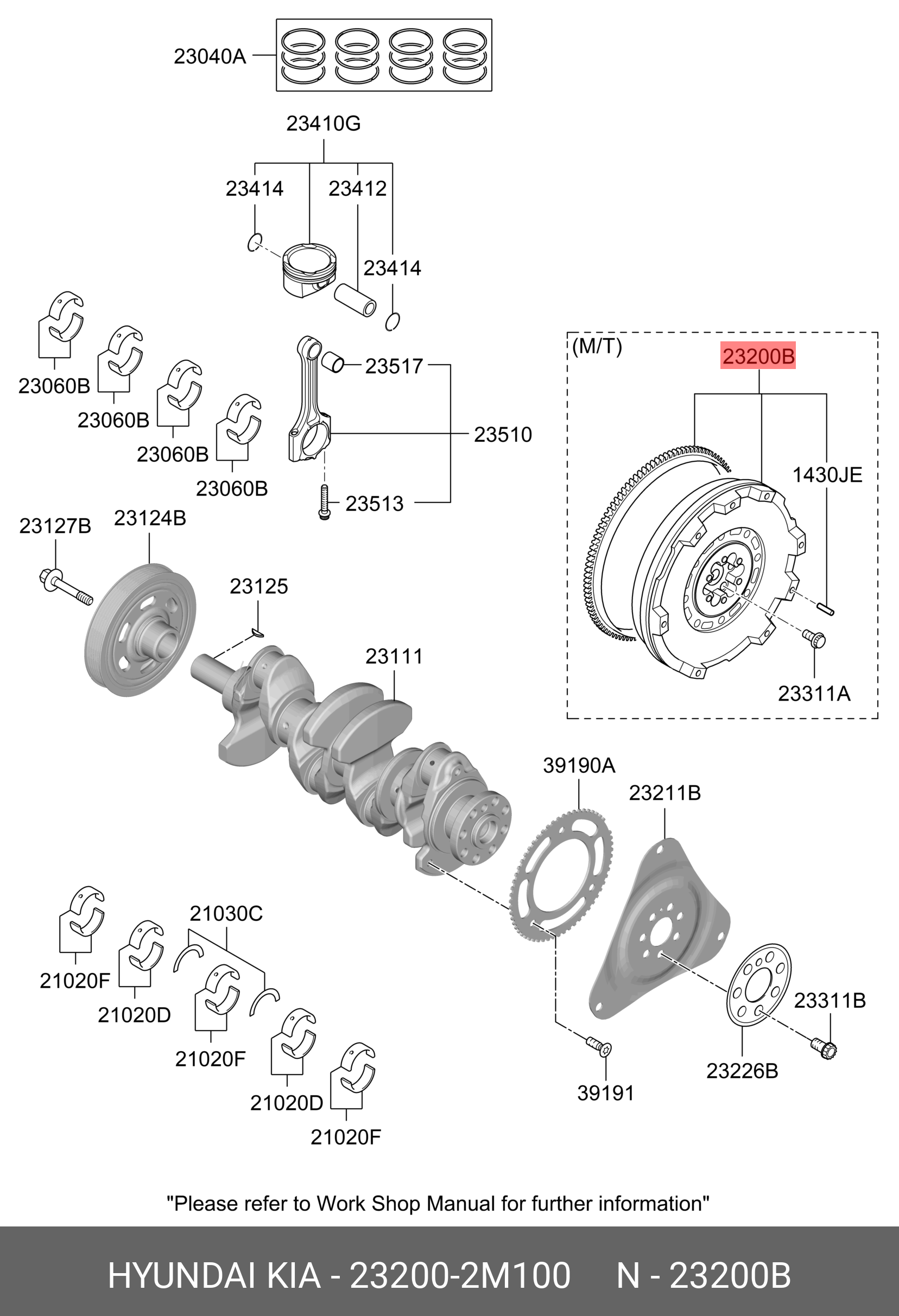 232002M100 HYUNDAI KIA Part