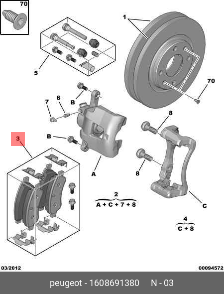 Front brake discs, set