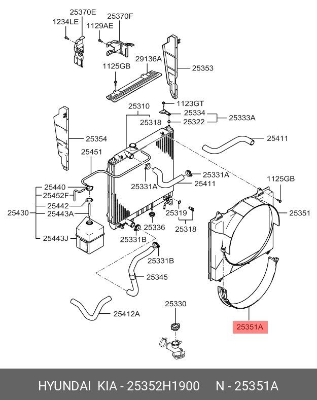 SUPORT RADIATOR STG HY TRC