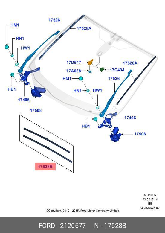 2120677 FORD Wiper Set