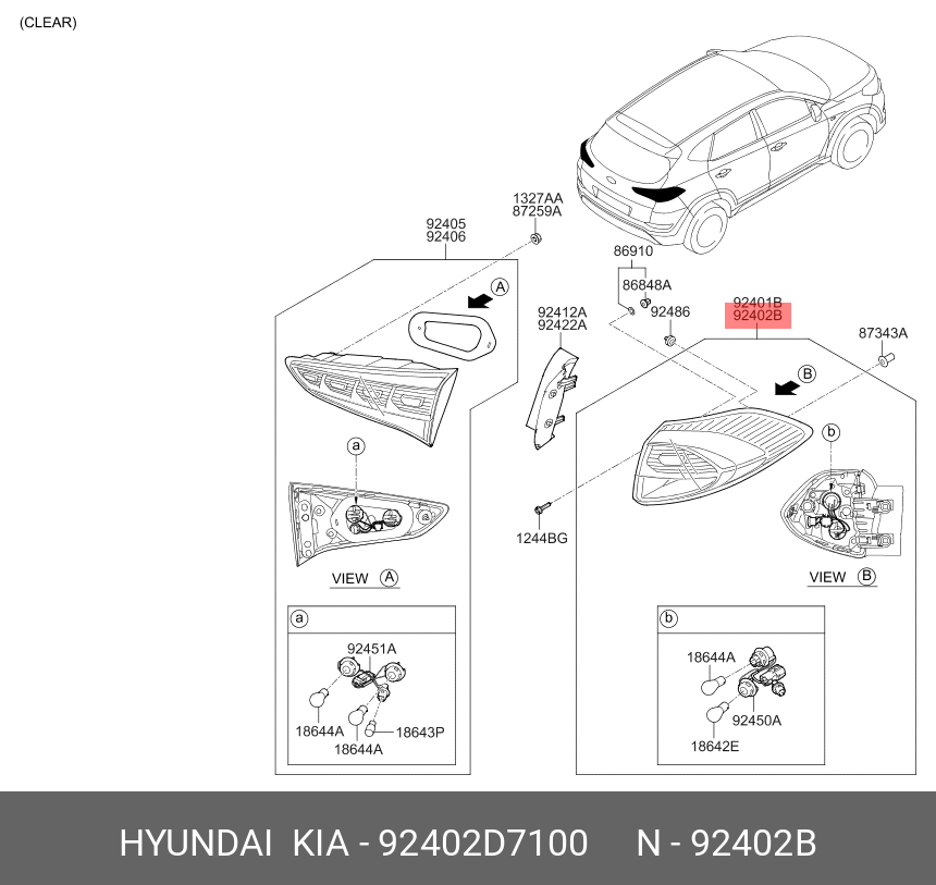 LAMPA STOP SPATE DREAPTA ( PE ARIPA ) - LED TYPE