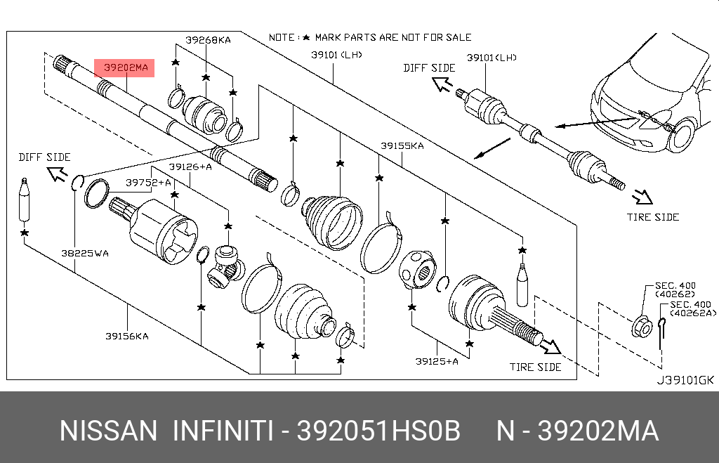 39205-1HS0B NISSAN FILTER-AIR