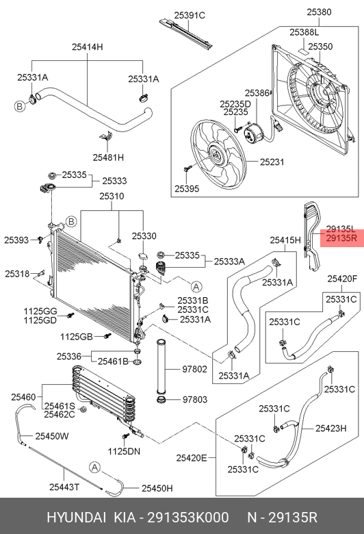 DEFLECTOR RADIATOR DR HY