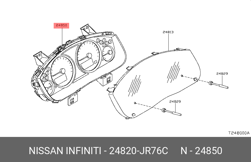 24820-JR76C NISSAN CLUTCH ASSY-COM