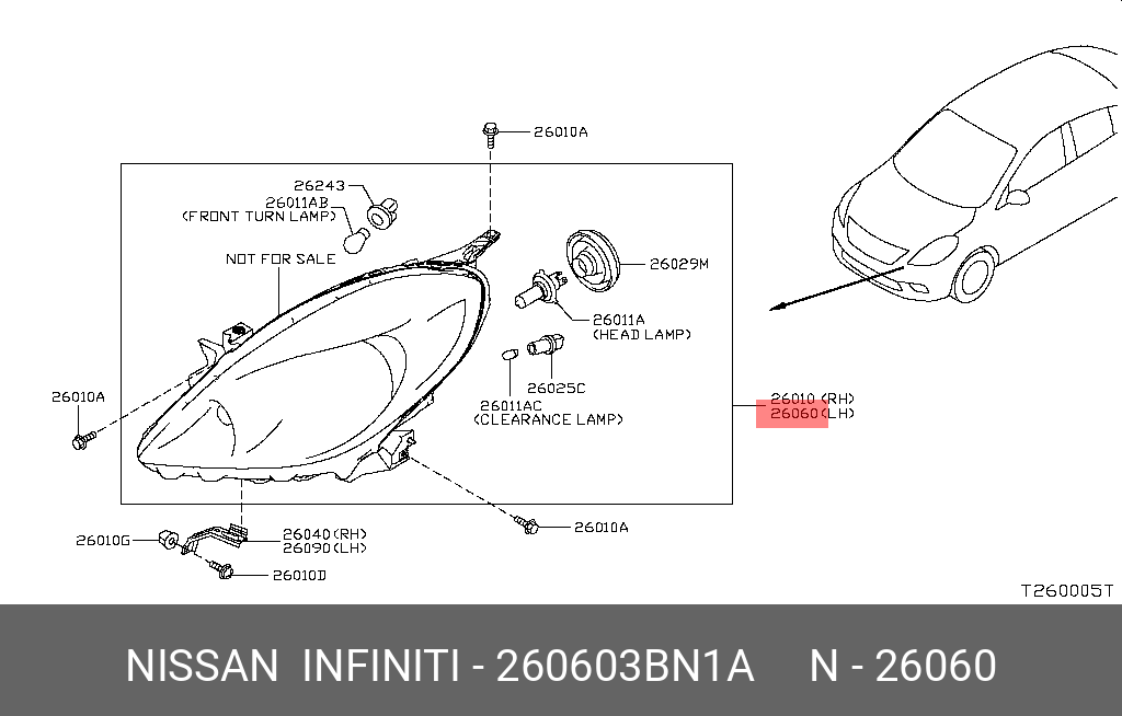 sunny  Nissan SUNNY 15-19 HEAD LAMP DEPO LH [3] - 26060-3BN1A | Spare