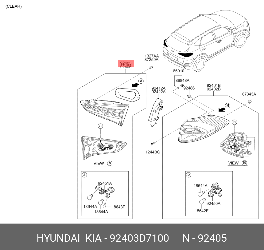 LAMPA STOP SPATE STANGA ( PE HAYON ) - LED TYPE