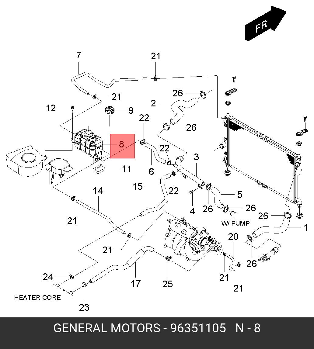Бачок расширительный