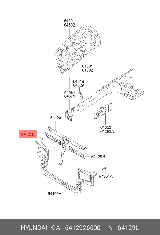 SUPORT RADIATOR SUP STG *