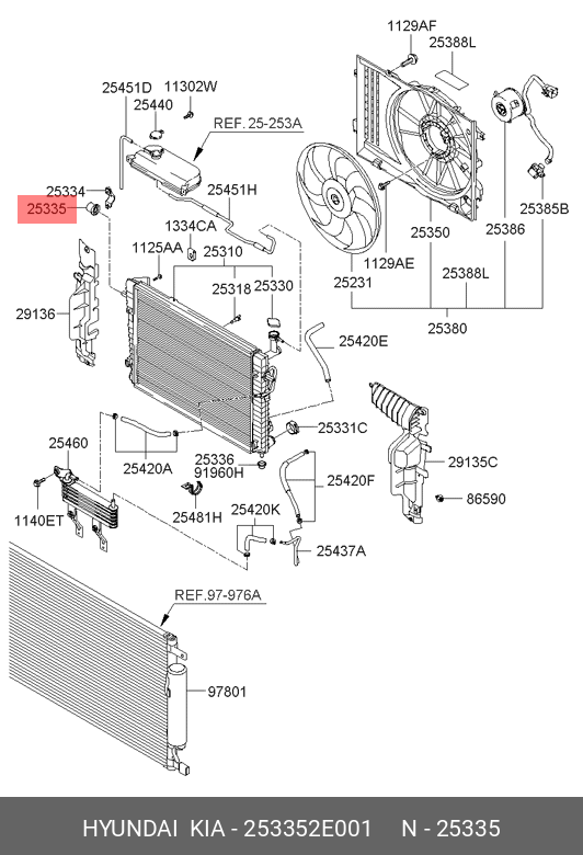 BUCSA SUPORT RADIATOR STGDR