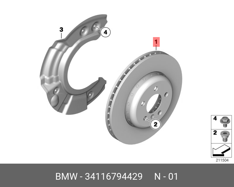 Front brake disc