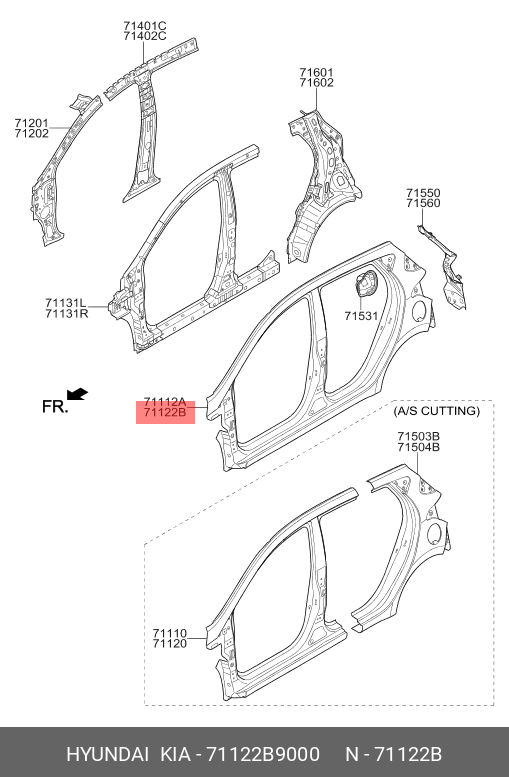 CADRU LATERAL DREAPTA