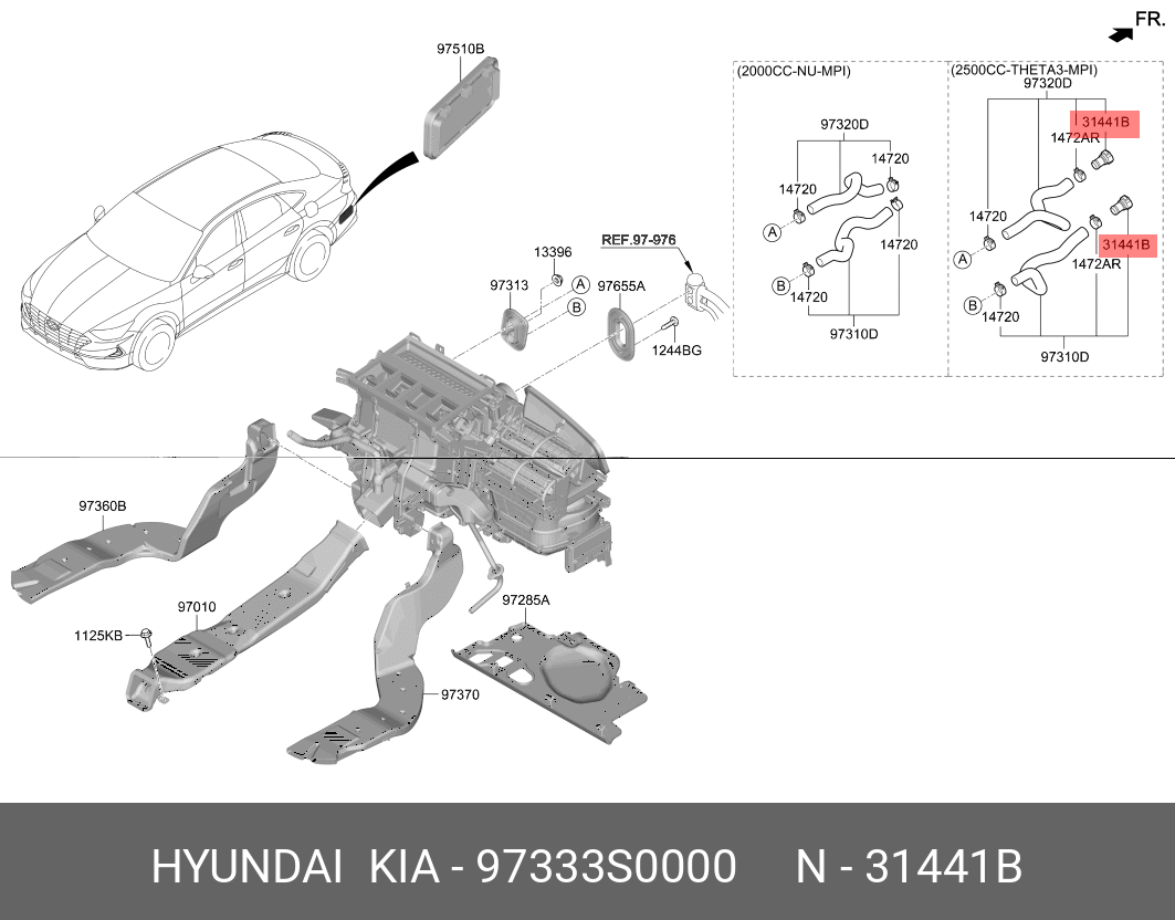 97333S0000 HYUNDAI KIA Connector union