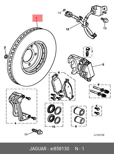 Front brake discs, set