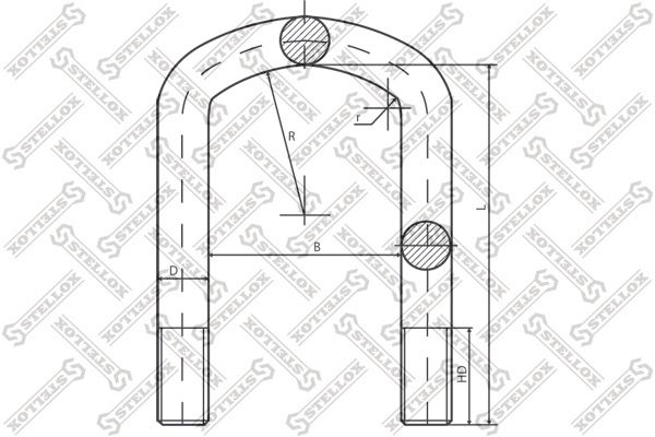 84-64612-SX STELLOX u-bolt ! \MB