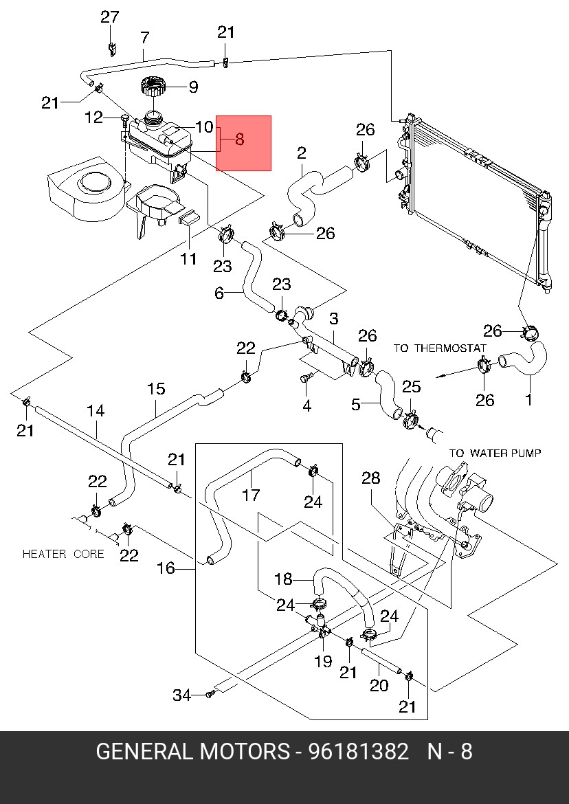 Бачок расширительный