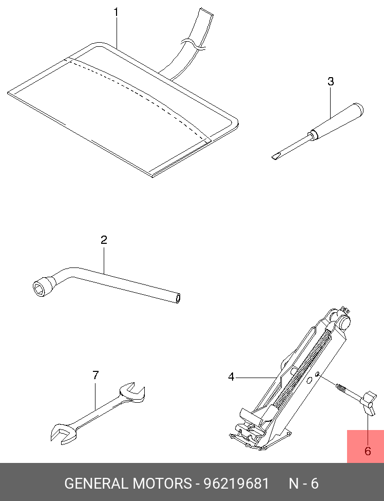 Болт крепления домкрата