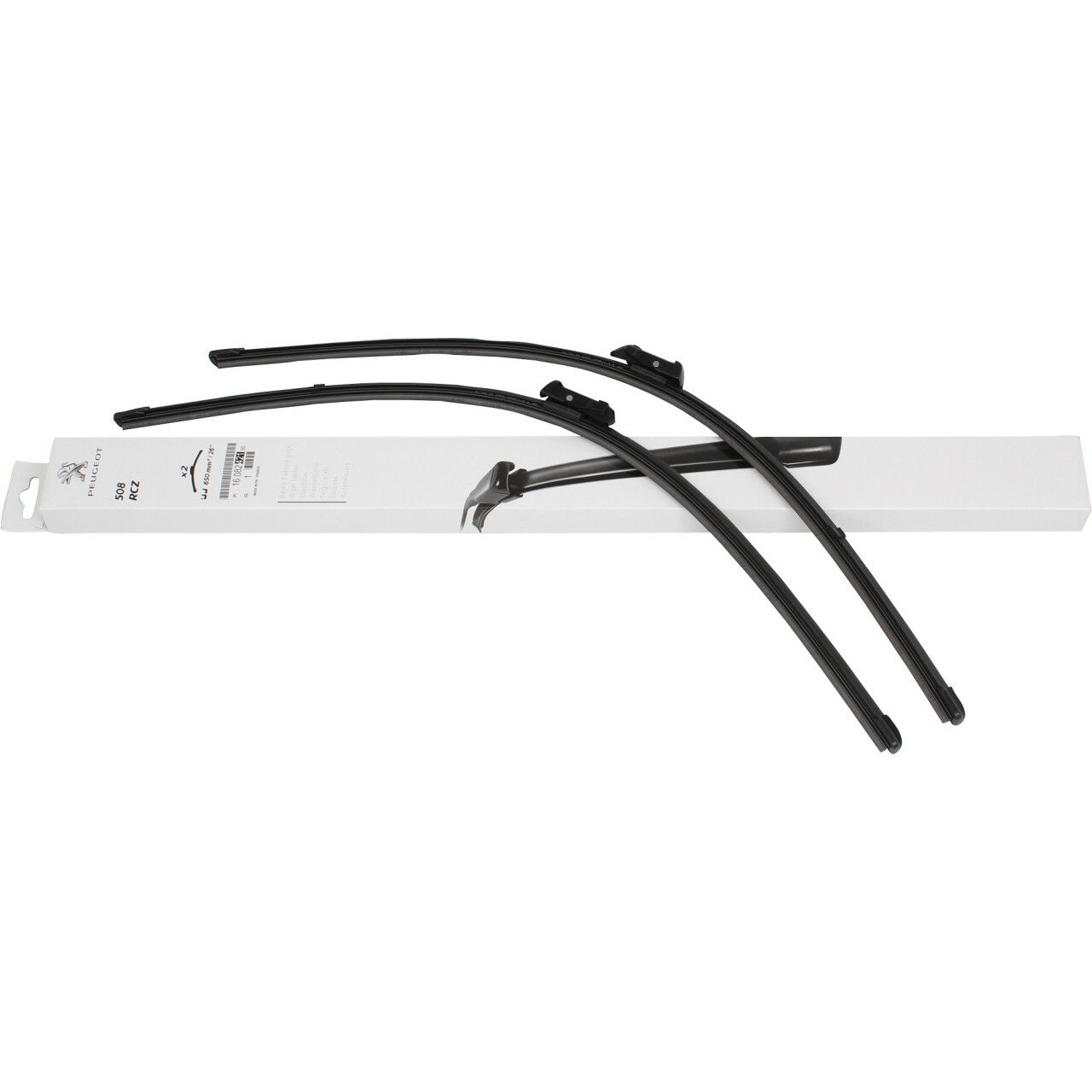 Wiper blade set, front