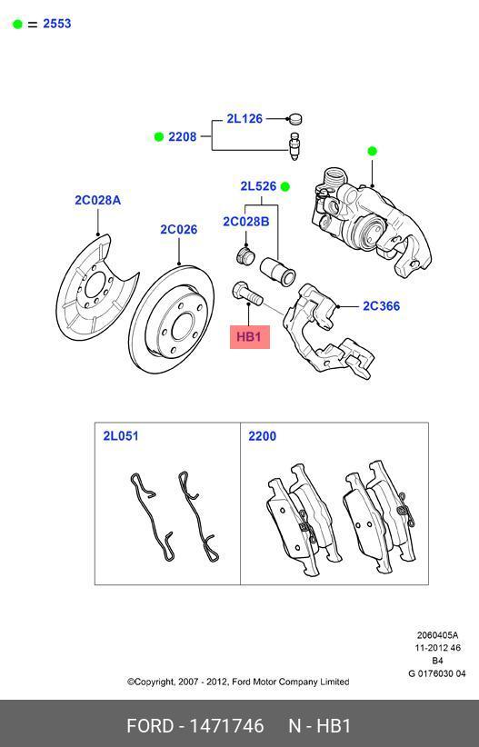 1 471 746 FORD SCREW